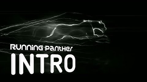 RUNNING PANTHER INTRO TEMPLATE WITHOUT TEXT I SK LION ROAR#viralvideo