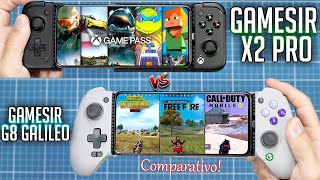 os MELHORES CONTROLES PRA CELULAR! - (Gamesir X2 Pro vs GameSir G8 Galileo)  Qual a melhor OPÇÃO?