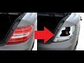 How to remove the Tail Light and replace bulbs Mercedes C Class W204 2012