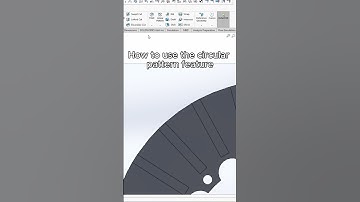 How to use Circular Pattern feature. Disk brake video coming soon!! #solidworks #cad