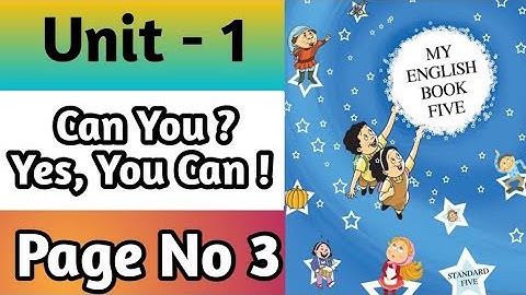 A to Z 5th Std (Page No. 3) | 5th Std English Page No 3 A to Z | Can You Yes You Can 5th Std English