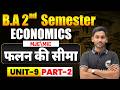 BA 2nd Semester Economics Unit 9 | फलन की सीमा | BA Semester 2 Economics | Part 2