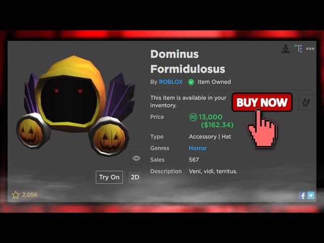 How To Get A Dominus For Free Basically Roblox Youtube - roblox escaping insoni read desc youtube