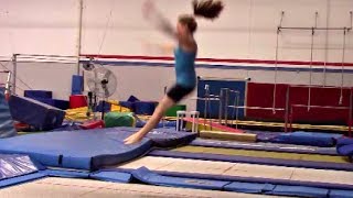 How To Do A Fun Skill On Trampoline/Gymnastics Lesson With Coach Meggin!