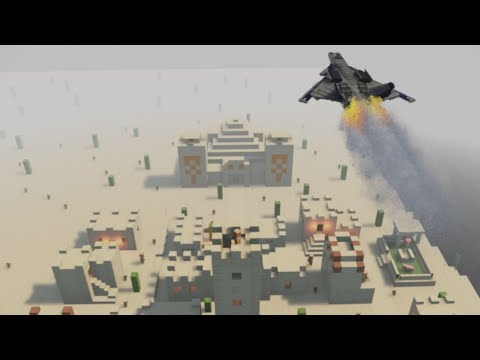 MISSILE ATTACK in Realistic Minecraft Village in TEARDOWN