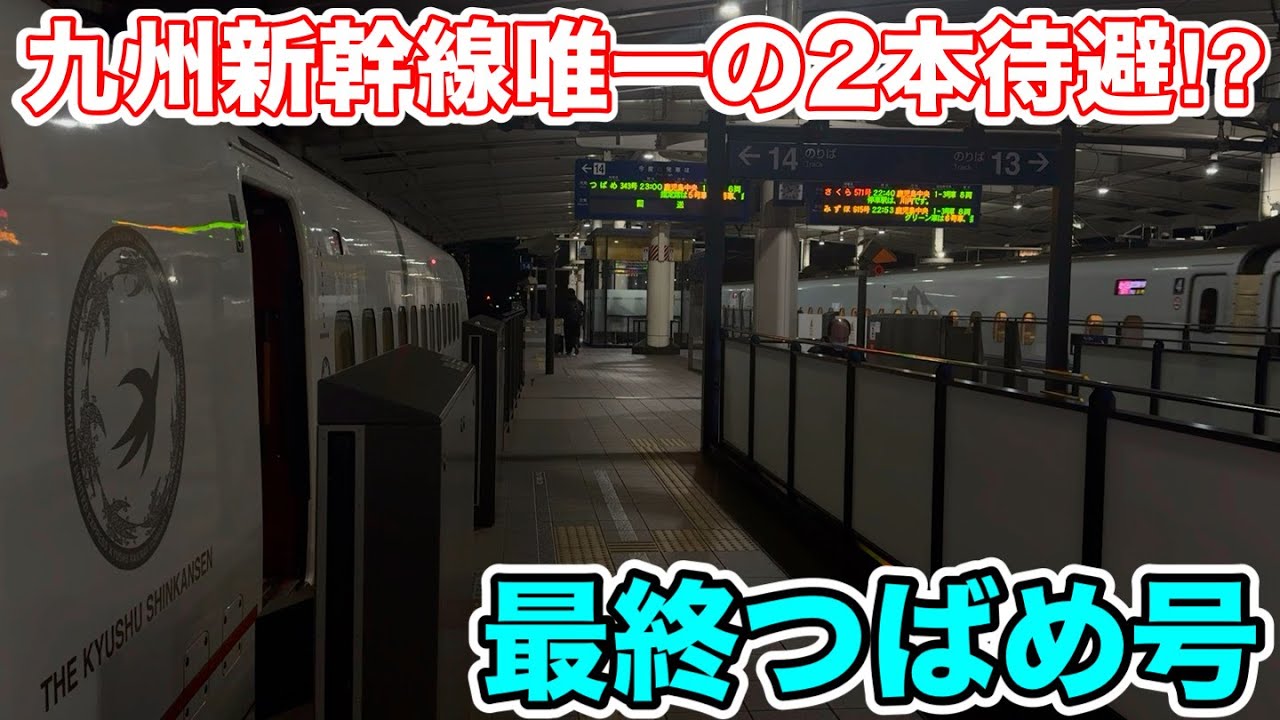 【唯一の2本連続待避⁉︎】特殊な最終つばめ号に乗ってみた