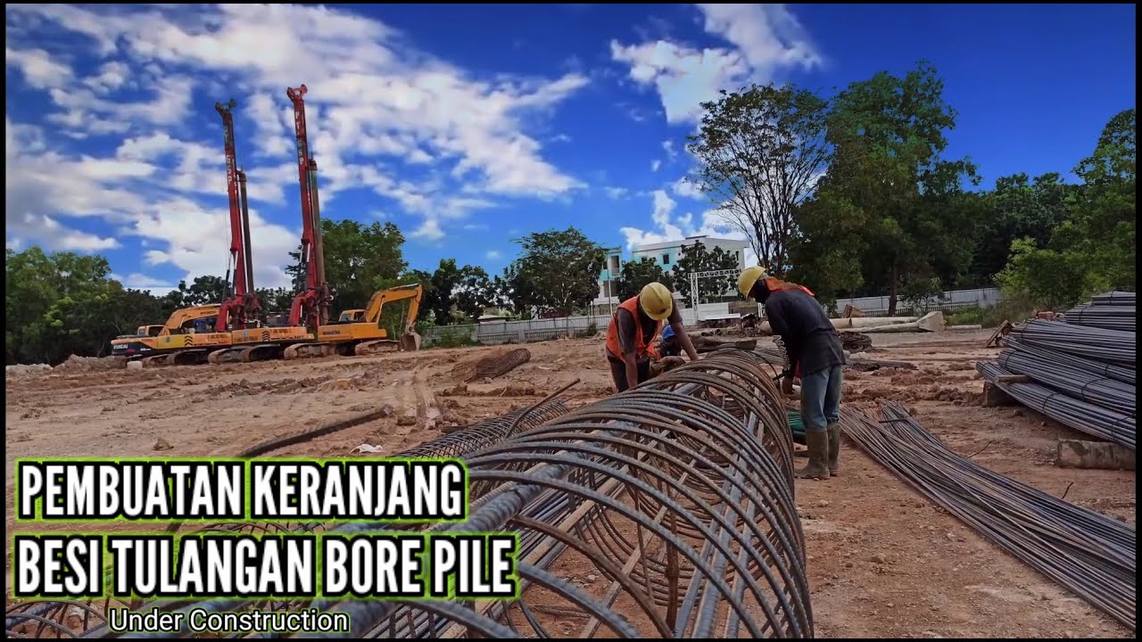  Besi Tulangan  Pondasi Bore Pile D600mm 1080p YouTube