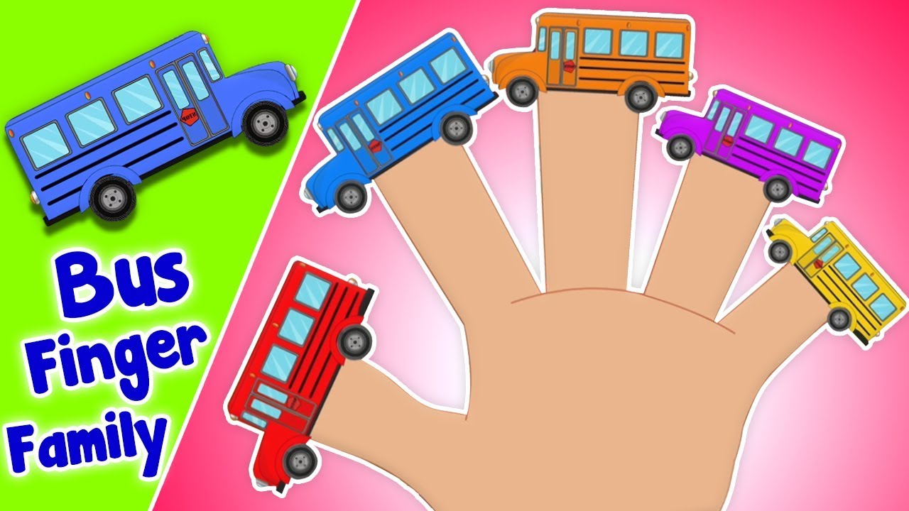 Bus Familia Dedo | Canciones De Vehículos | Bus Finger Family | Rhymes ...