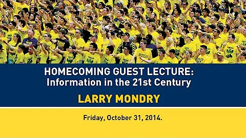 Guest lecture: Larry Mondry