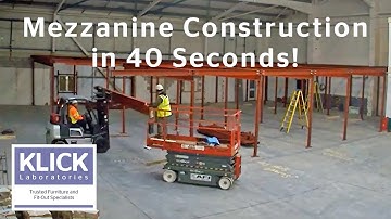 Mezzanine Floor Construction in 40 Seconds | Timelapse Transformation