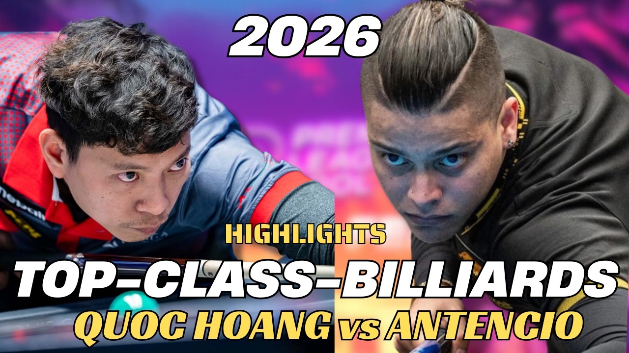 DUONG QUOC HOANG VS JESUS ATENCIO - TOP-CLASS BILLIARDS - CUESHOT - PREMIER LEAGUE POOL