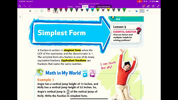 8.3 Video Notes Simplest Form
