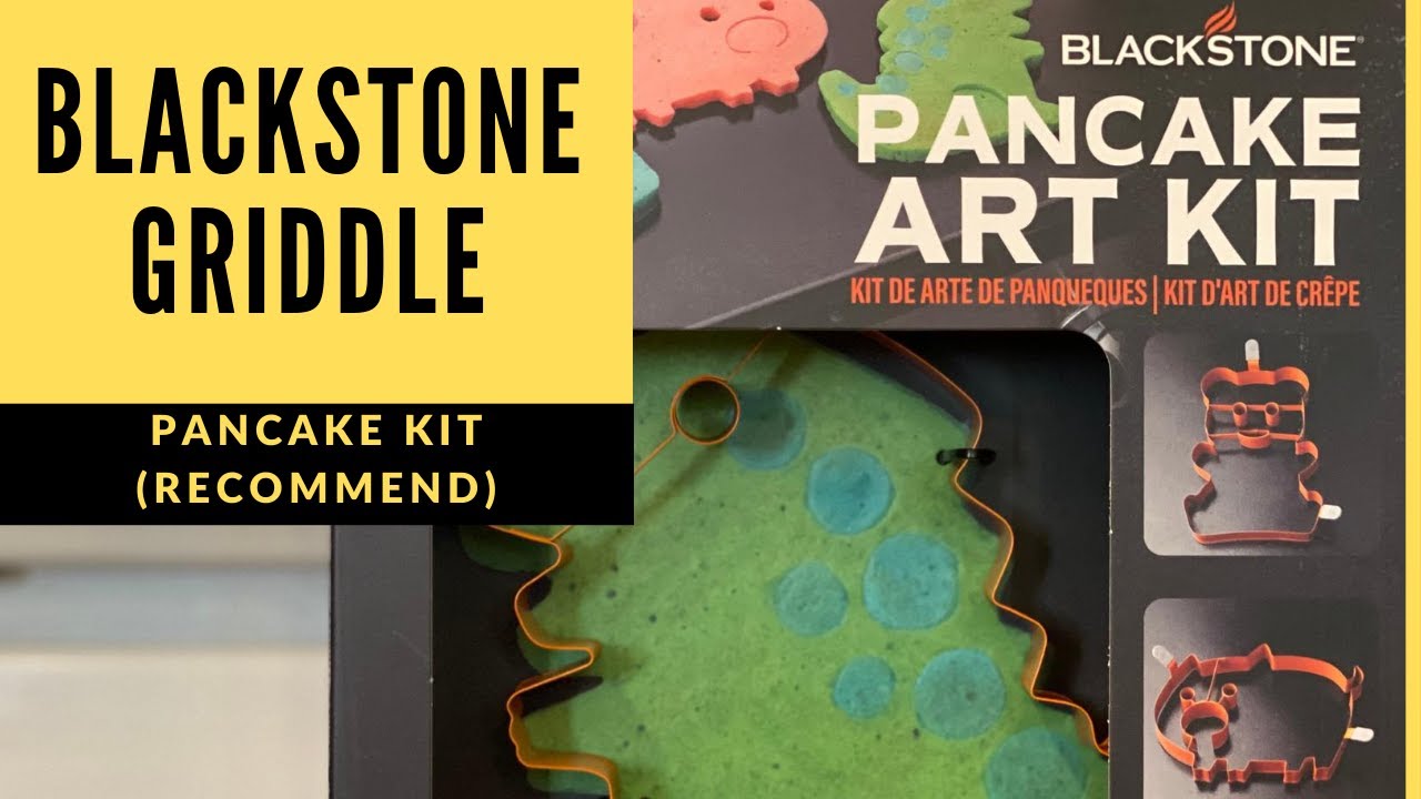 Blackstone 9-Piece Pancake Art Kit, Includes 3 Molds and 6 Bottles