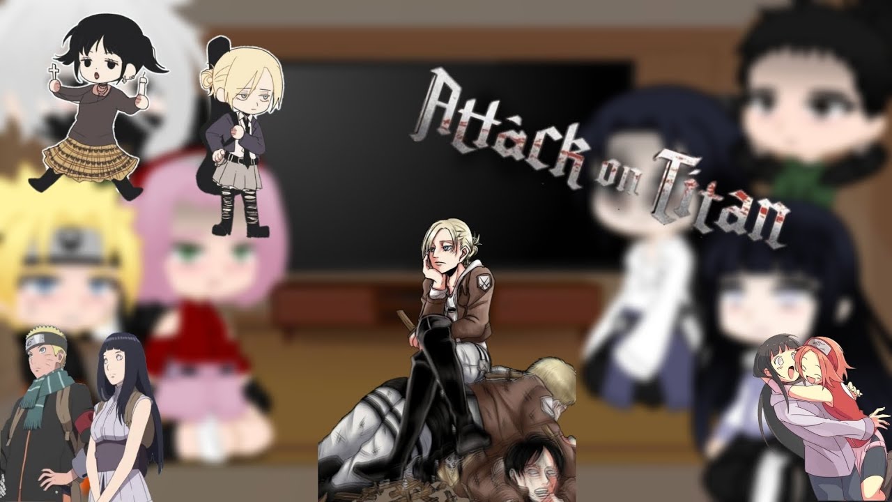 NARUTO REACT TO AOT // CANON SHIP