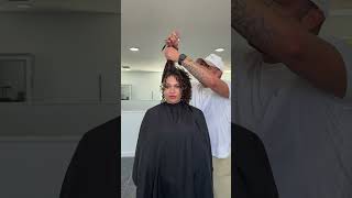 How I cut curls from square to round