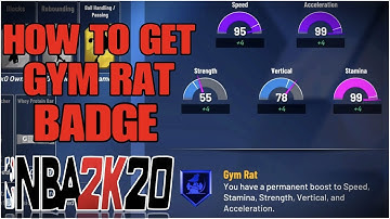 NBA 2K20  | UNLOCKING GYM RAT BADGE | FASTEST & EASIEST METHOD