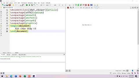 Hướng dẫn cài đặt Miktex + Texstudio