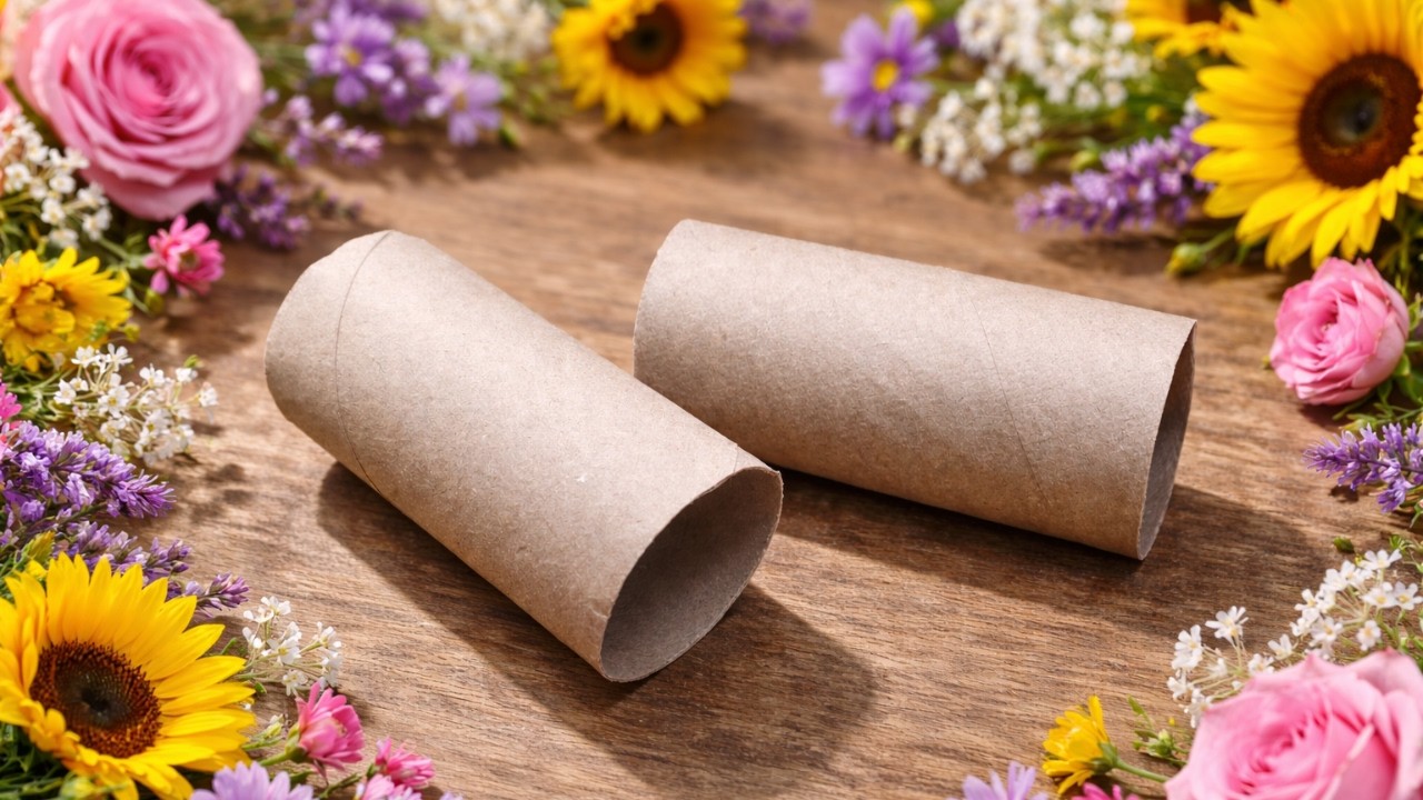 Transforme Rolos de Papel em Algo LINDO em Minutos! 😍🌼