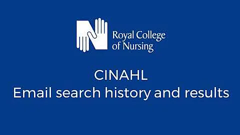 CINAHL database: e-mail a search history and results - DayDayNews