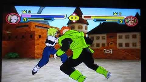 Dragon Ball Z Budokai 2(Gamecube)-Android 18 vs Android 16