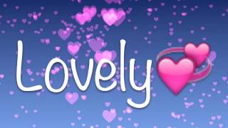 "Lovely" Lyric Video *Hollyn* chords