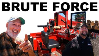 Brute Force firewood processors and wood splitters in action!