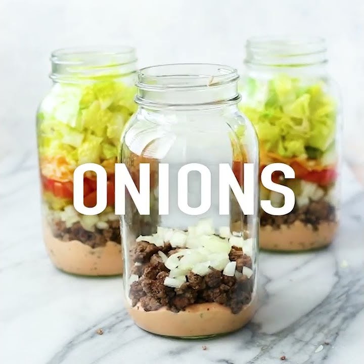 Cheeseburger Salad-in-a-Jar