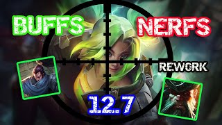 PATCH 12.7 BUFFS AND NERFS - ZERI MINI REWORK @flymix6889