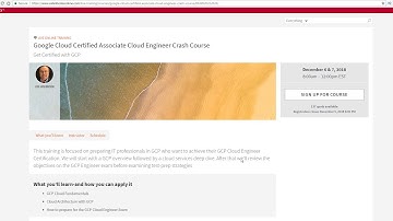Google Cloud Certified Associate Cloud Engineer Crash Course