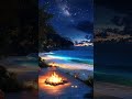 Relaxing Beach Waves at Night • Deep Sleep Music & Emotional Healing