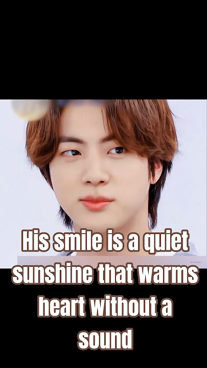 His smile // heartwarming smile // jin #bts #jin #kpop