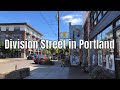 SE Division St in Portland OR Neighborhood Walking Tour Binaural Audio 4K 60ᶠᵖˢ