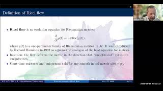 NONCOMMUTATIVE RICCI FLOW