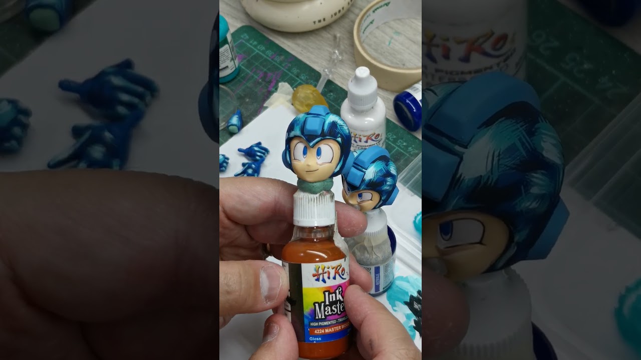 Megaman Jada Toys action figure custom repaint. Work in progress. Ralph Rain Cifra. ✨🧿