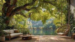 Peaceful Lake Terrace Ambience 🌿🕊️ Gentle Water Sounds, Soft Birdsong & Relaxing Nature
