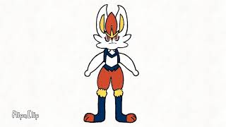 Pokemon animation - Scorbunny evolution