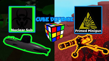 Cube Defense Nuclear Sub And Primed Minigun Review + New Secret Skin Shop Location