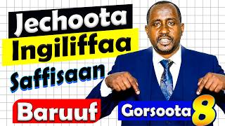 Jechoota Ingiliffaa Saffisaan Baruuf Gorsoota 8 || How to Learn English Words Easily #bubbee #spoken