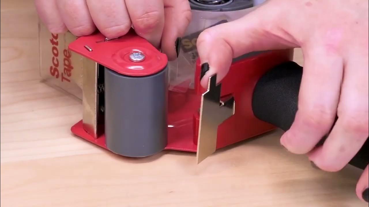 Scotch® Shipping Packaging Tape Dispenser – Commercial Grade - YouTube
