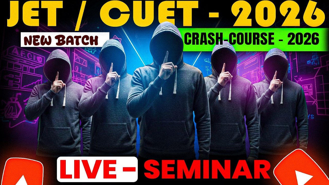 JET 2026 Crash Course | JET 2026 Live Seminar | JET 2026 Best Coaching Bright Agro Classes #jet2026