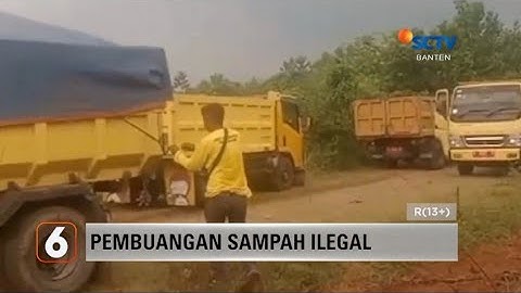 Duh..Truk DLH Serang Buang Sampah di Wilayah Lebak