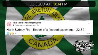 Multiple reports of flooded basements in New Waterford, North Sydney, and Sydney Mines so far.