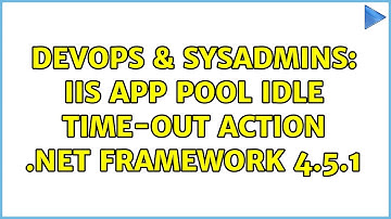DevOps & SysAdmins: IIS App Pool Idle Time-out Action .NET Framework 4.5.1