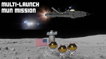 Mini Space Shuttle Mun Mission in KSP! || JNSQ + Kerbalism