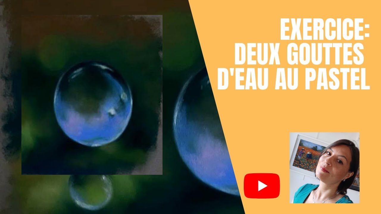 TUTO :Deux gouttes d'eau au pastel sec 💧💧 pastelsec