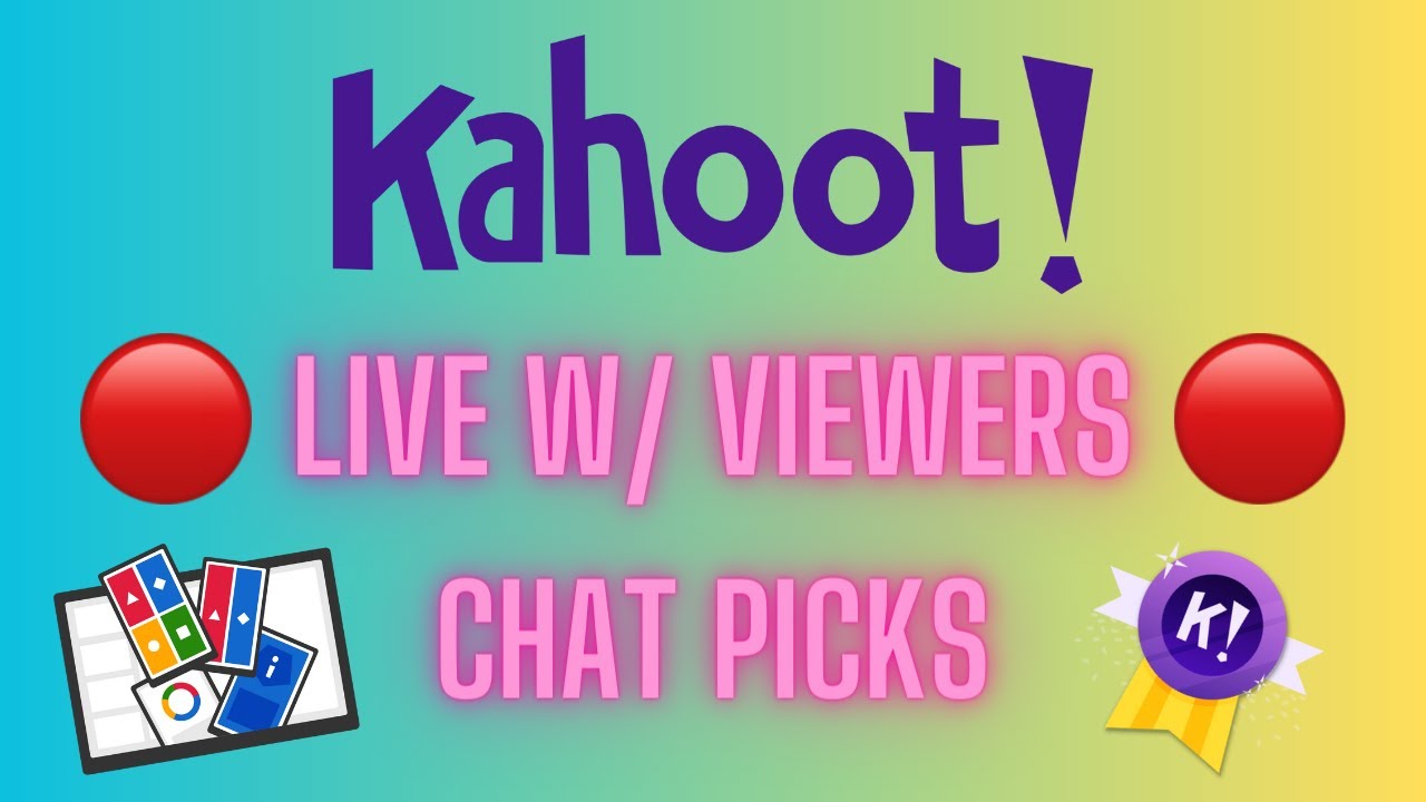 Kahoot live w viewers chat choice youtube