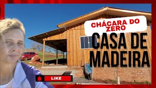 "CHÁCARA DO ZERO: Tour Pela Nossa Casa de Madeira!"