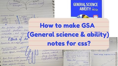 How to make GSA notes for CSS/PMS ?| tips &tricks|#csscompulsory #css2025 #cssacademy #pms2024