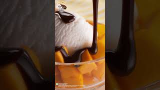 Mango Blast With Vanilla Ice Cream And Hersheys Chocolate Flavored Syrup