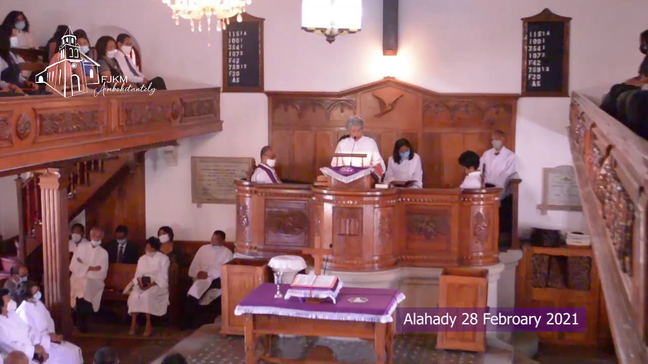 Fanompoam-pivavahana ny Alahady 28 Febroary 2021. FJKM Ambohitantely